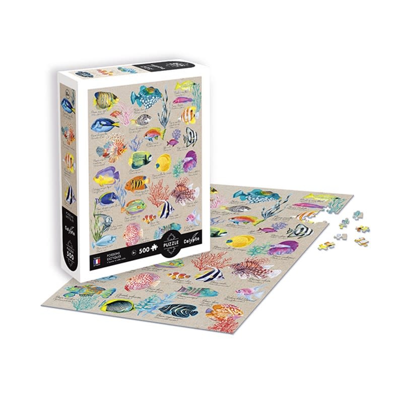 SENTOSPHERE Puzzle 500 P - Les Poissons Exotiques