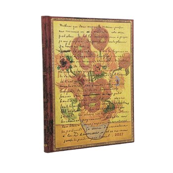 PAPERBLANKS Agenda semainier vertical Couverture rigide 2027 Van Gogh, Tournesols Ultra