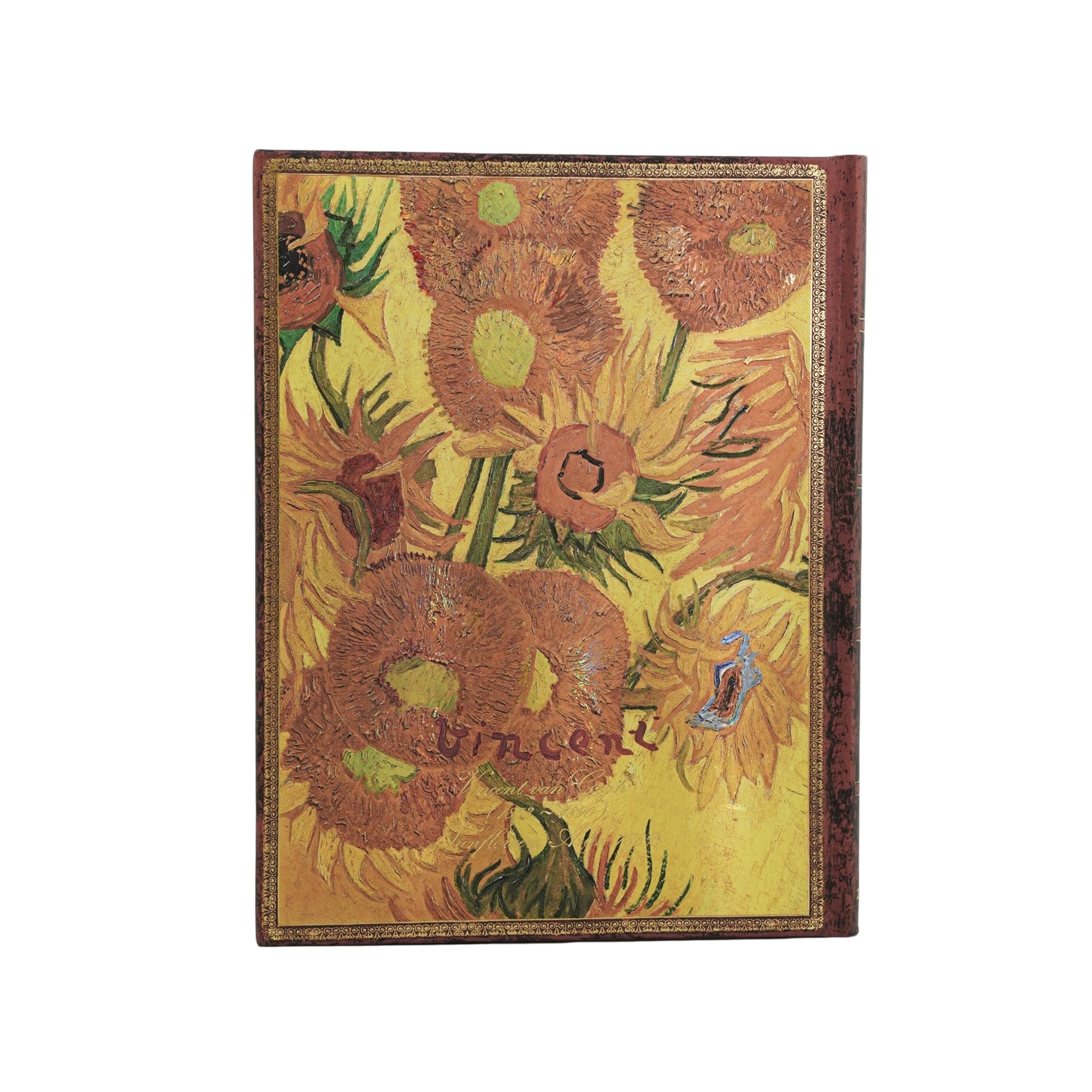 PAPERBLANKS Agenda semainier vertical Couverture rigide 2027 Van Gogh, Tournesols Ultra