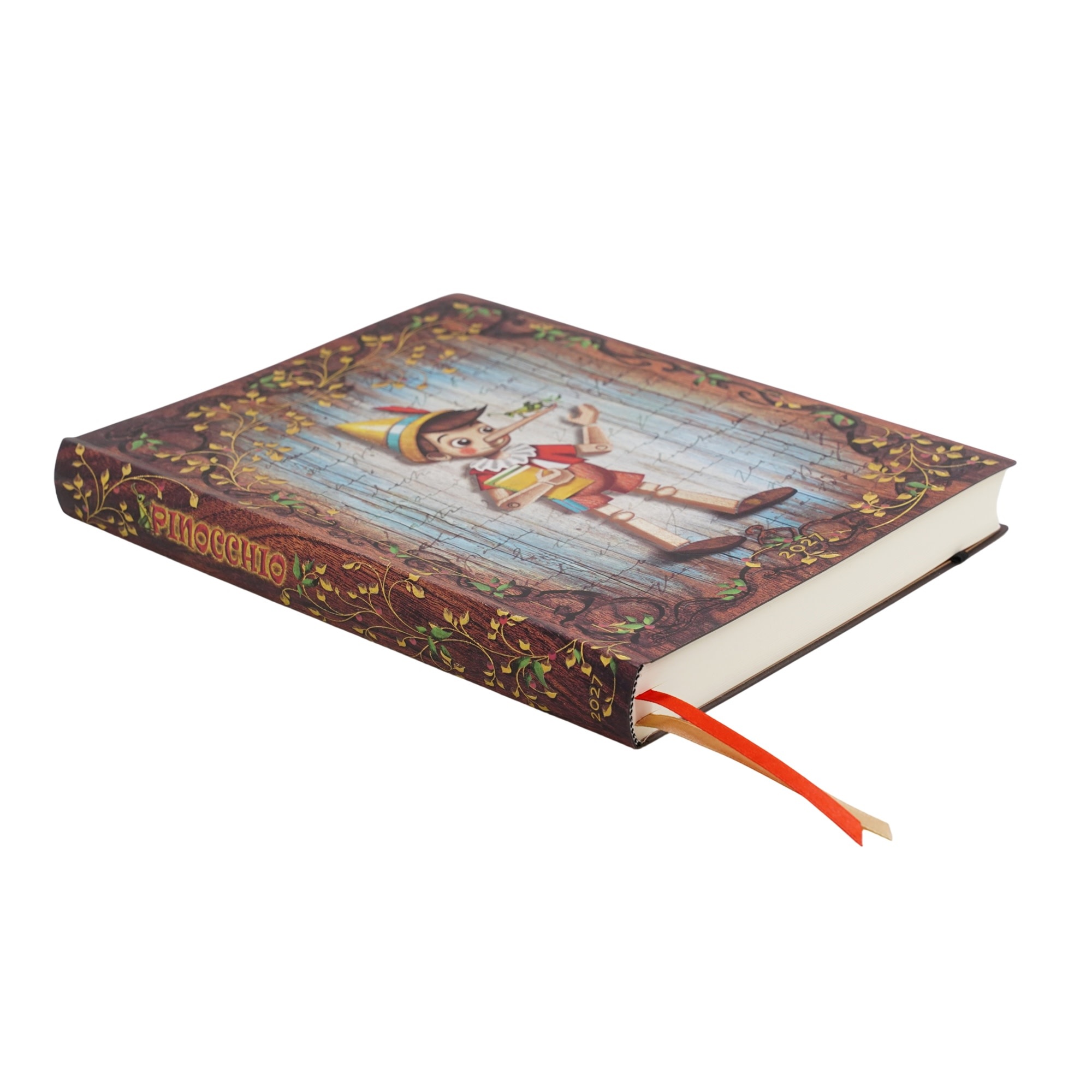 PAPERBLANKS Agenda journalier Couverture souple 2027 Carlo Collodi, Pinocchio Ultra