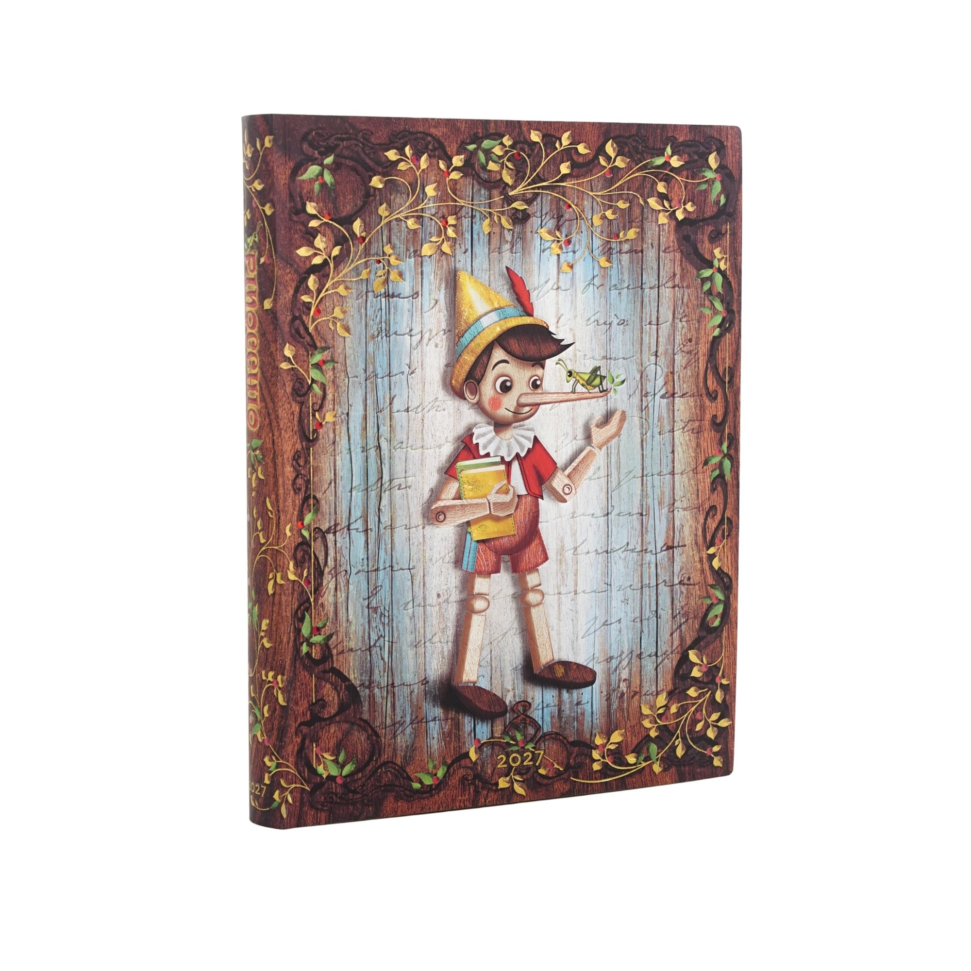 PAPERBLANKS Agenda journalier Couverture souple 2027 Carlo Collodi, Pinocchio Ultra