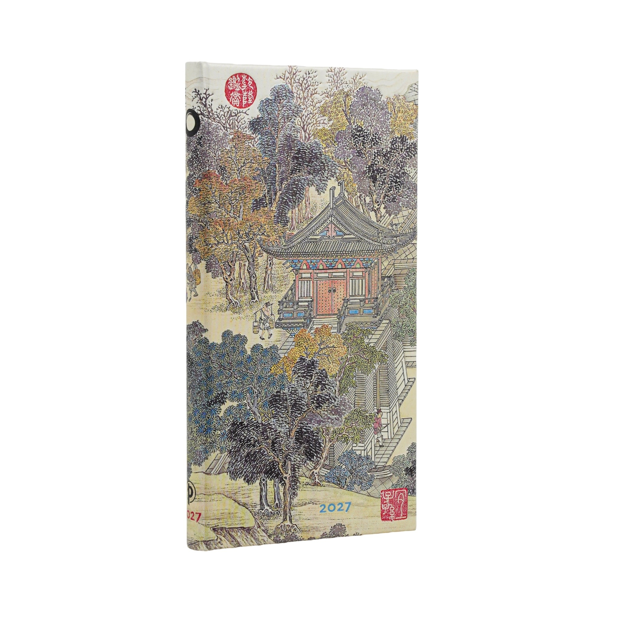 PAPERBLANKS Agenda semainier horizontal Couverture rigide 2027 L’Âge d’Or de la Prospérité Slim