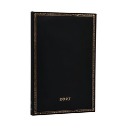 PAPERBLANKS Agenda semainier vertical Couverture rigide 2027 Black Edition Maxi