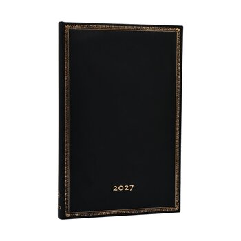 PAPERBLANKS Agenda semainier horizontal Couverture rigide 2027 Black Edition Maxi