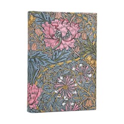 PAPERBLANKS Agenda semainier horizontal Couverture souple 2027 Morris Chèvrefeuille Rose Maxi