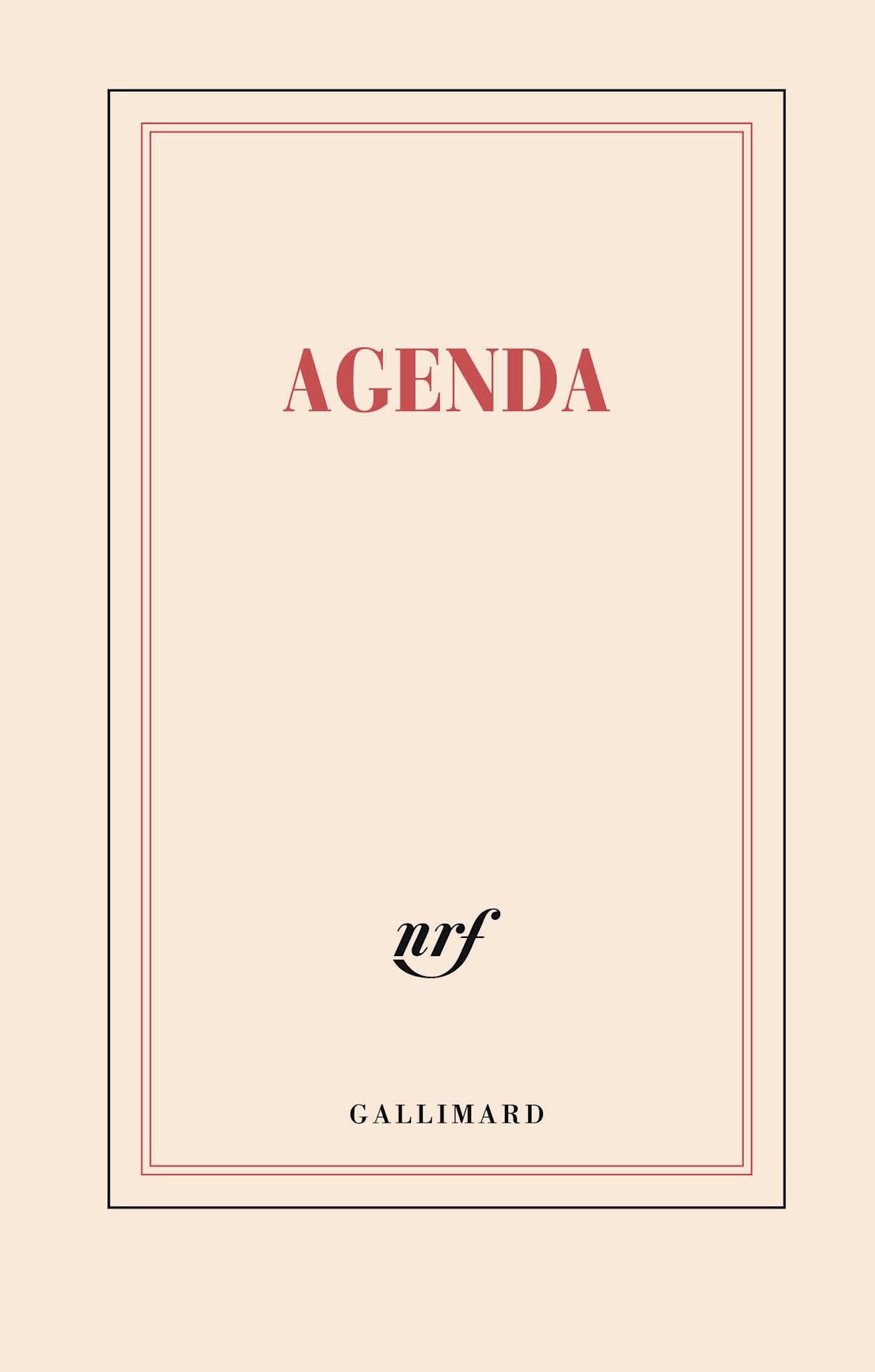 GALLIMARD Agenda Litteraire Petit Format 12 mois 2027 11,8 x 18,5cm