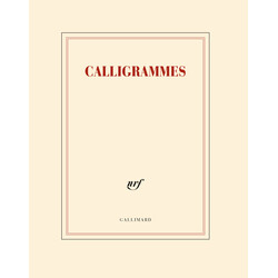GALLIMARD Cahier page blanche - Calligrammes