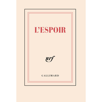GALLIMARD Carnet poche - L'espoir