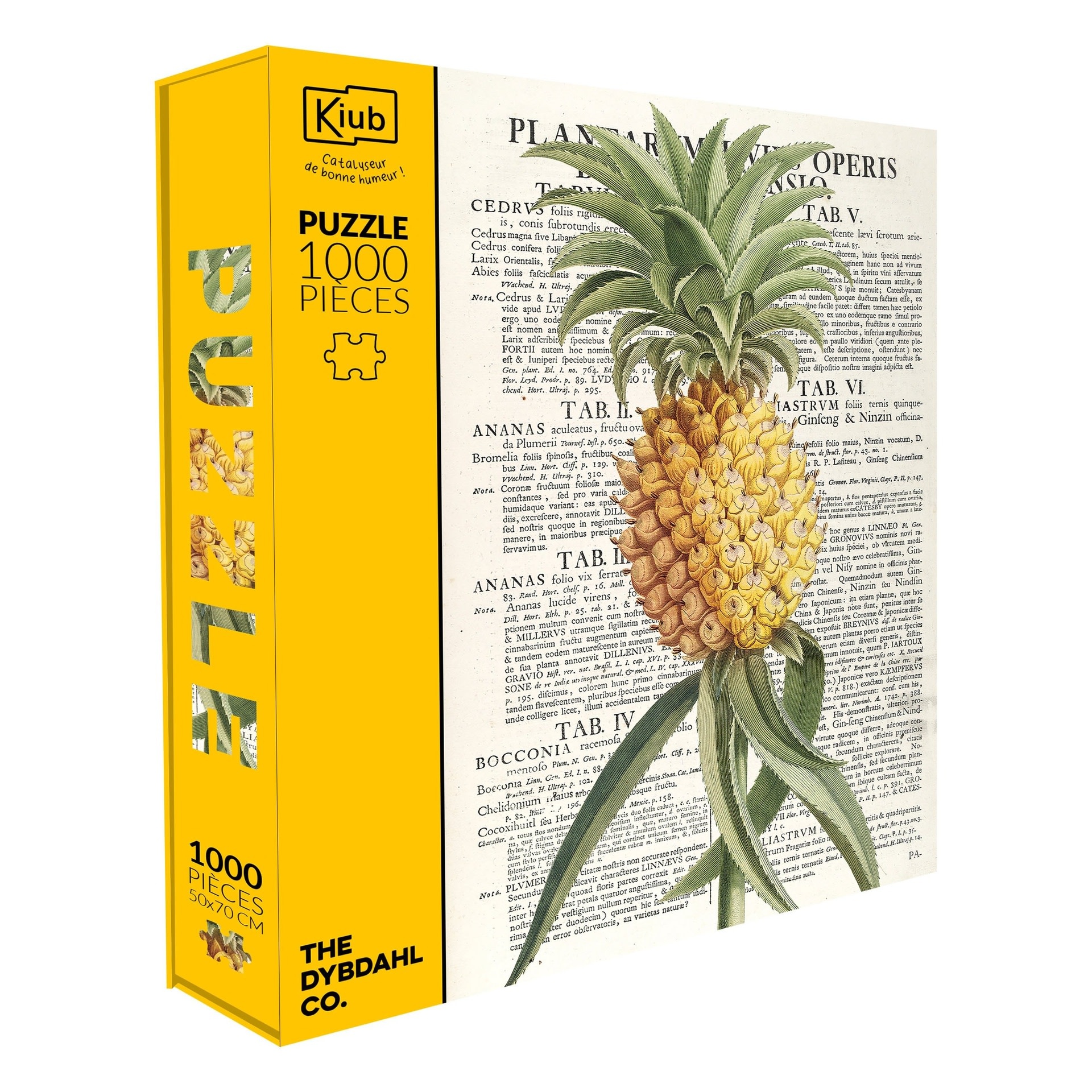 KIUB Puzzle 1000 Pcs + Pochon The Dybdahl V Ananas Texte