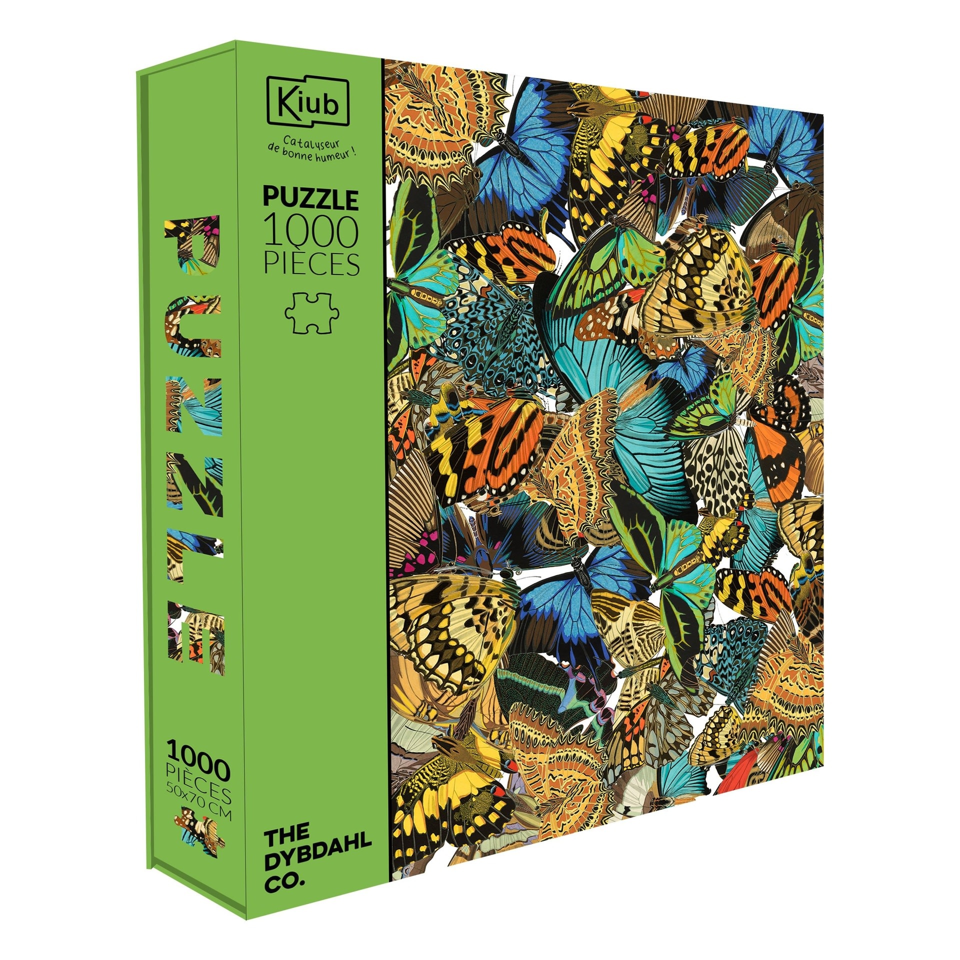 KIUB Puzzle 1000 Pcs + Pochon The Dybdahl H Papillons