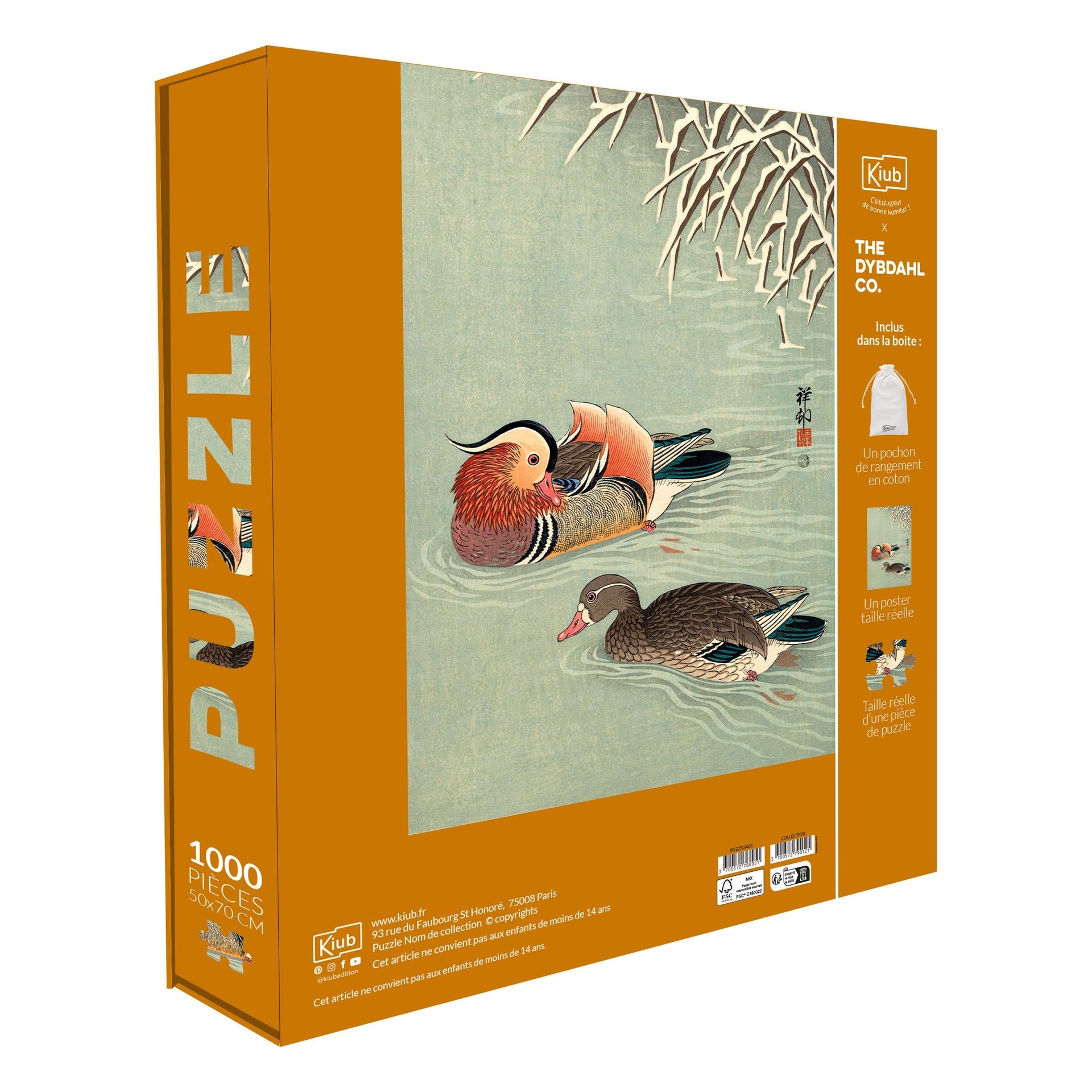 KIUB Puzzle 1000 Pcs + Pochon The Dybdahl V Canards