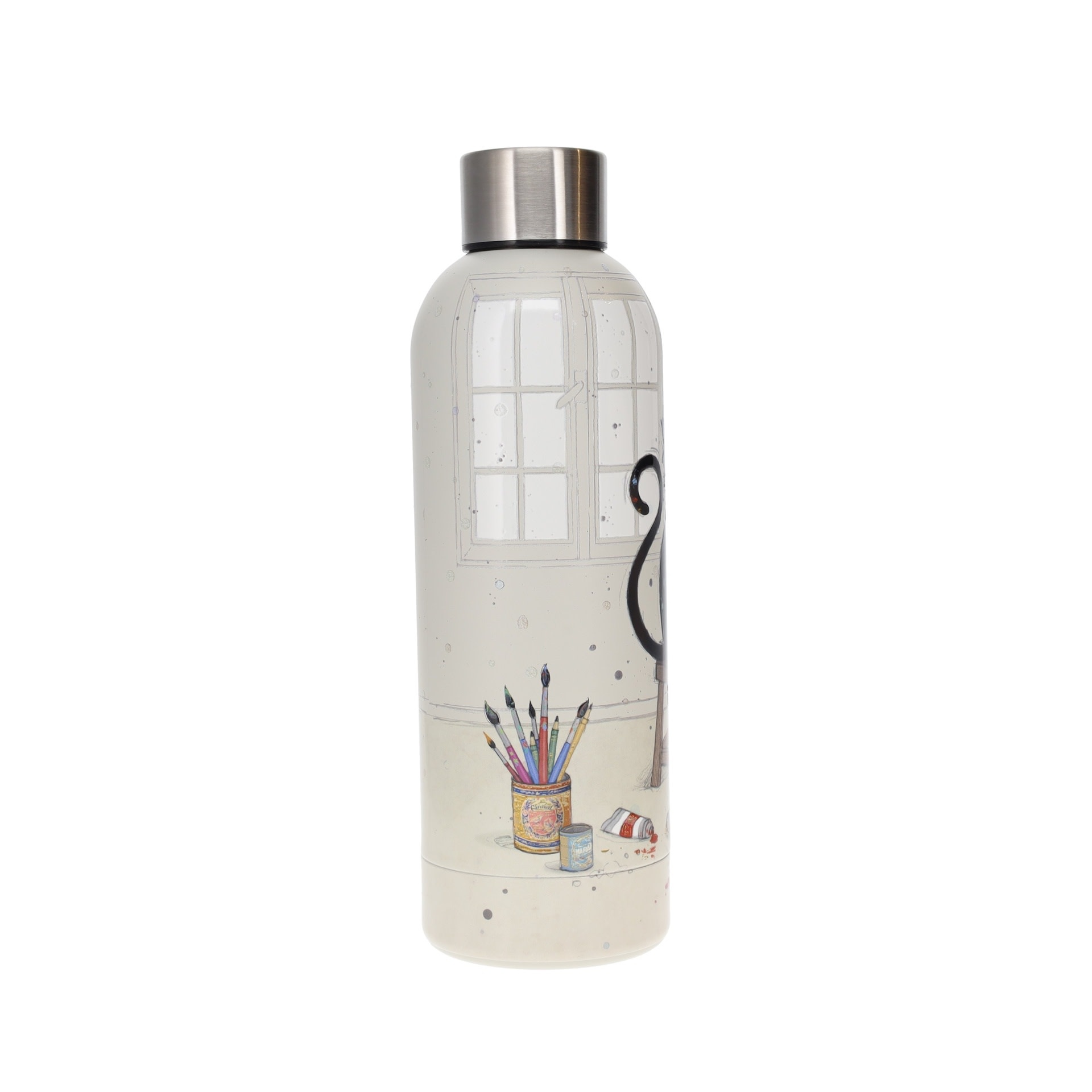KIUB Bouteille Isotherme 500Ml Bug Art Chat Peintre