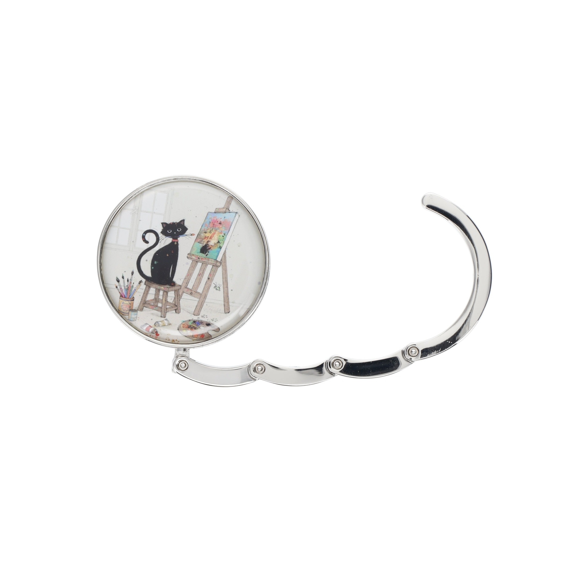 KIUB Accroche Sac En Metal Bug Art Chats Modèles aléatoires 4.5x4.5x1cm