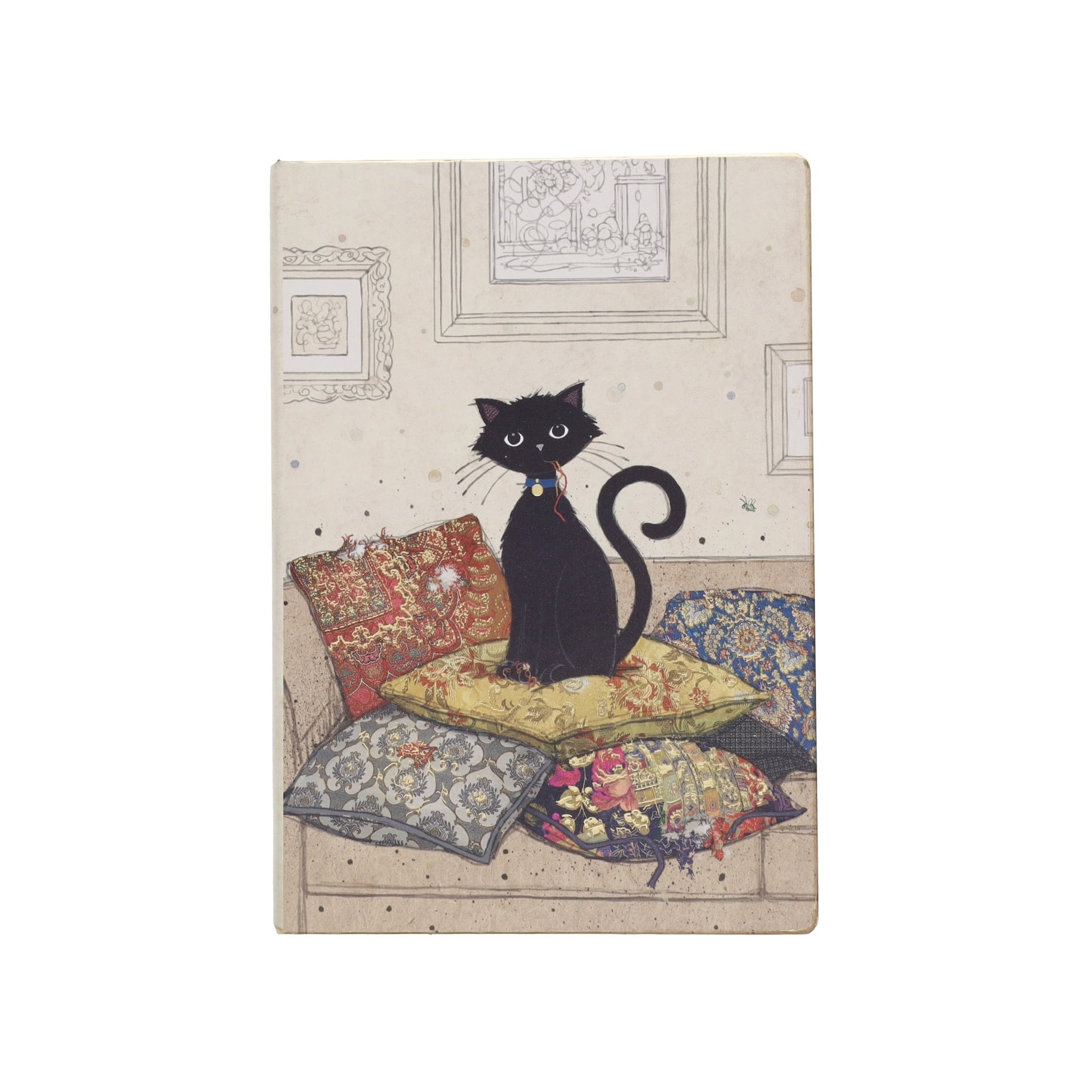 KIUB Nb Ligne A5 Couverture Souple Pu Bug Art Chat Et Coussins 14.1x10.6cm 160p