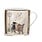 KIUB Mug Xl Droit 425 Ml Porcelaine + Fourreau Bug Art Couple De Chats
