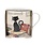KIUB Mug Xl Droit 425 Ml Porcelaine + Fourreau Bug Art Chat Et Coussins