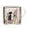 KIUB Mug Xl Droit 425 Ml Porcelaine + Fourreau Bug Art Chat Peintre