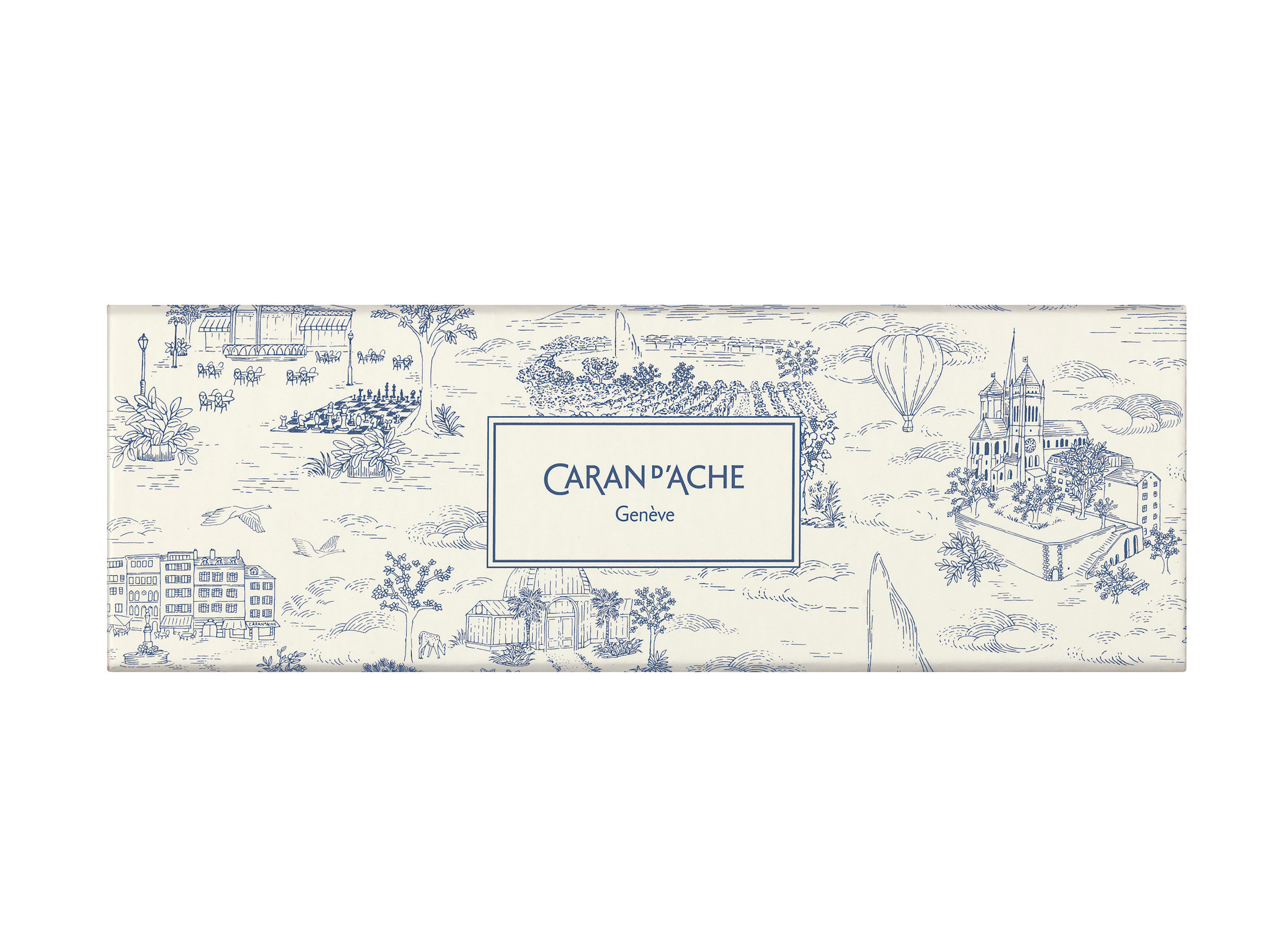 CARAN D'ACHE Stylo Bille 849 Noël 2026 Toile De Jouy, Recharge Noire M, En Écrin Carton