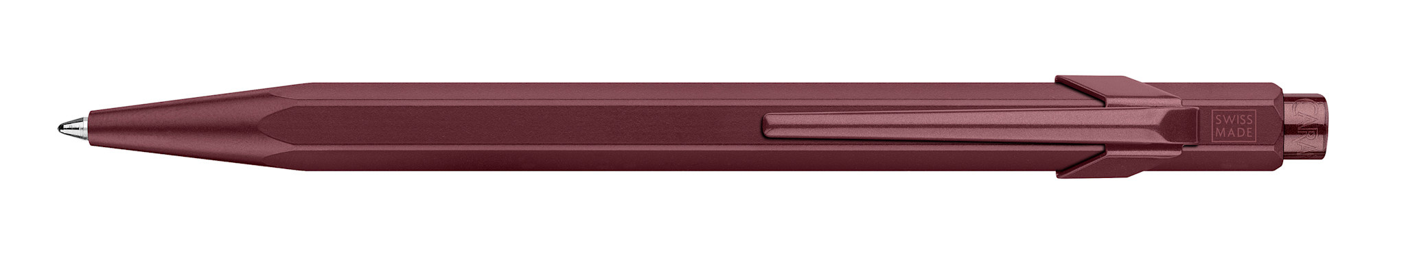 CARAN D'ACHE Stylo Bille 849 Noël 2026 Bordeaux, Recharge Noire M, En Écrin Carton