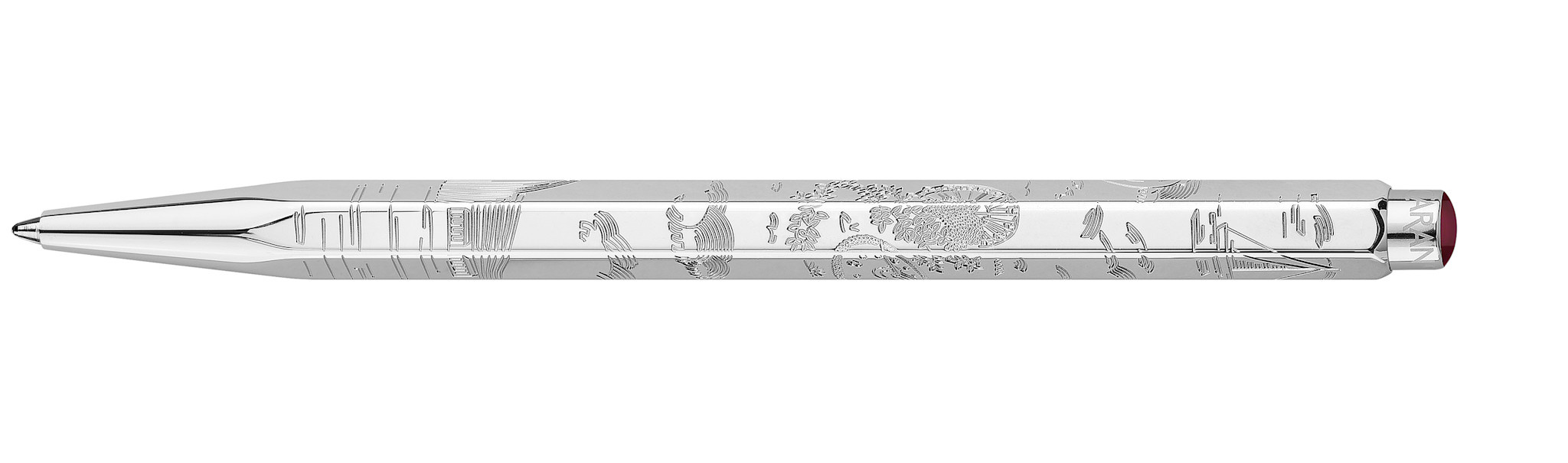CARAN D'ACHE Ecridor Set Stylo Bille Et Cuir Noël 2026