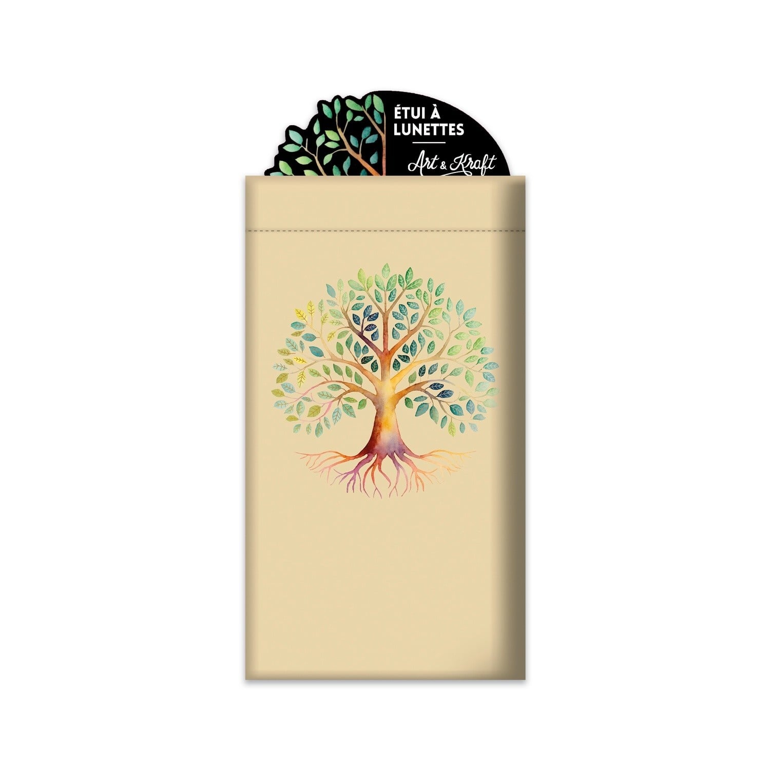 EDITIONS DU DESASTRE Icones - Pochette À Lunettes aspect cuir - Arbre 9,5x18cm