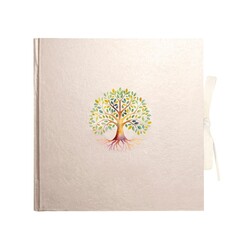 EDITIONS DU DESASTRE Icones - Livre D'Or couverture rigide en tissu satiné - Arbre 25x25cm