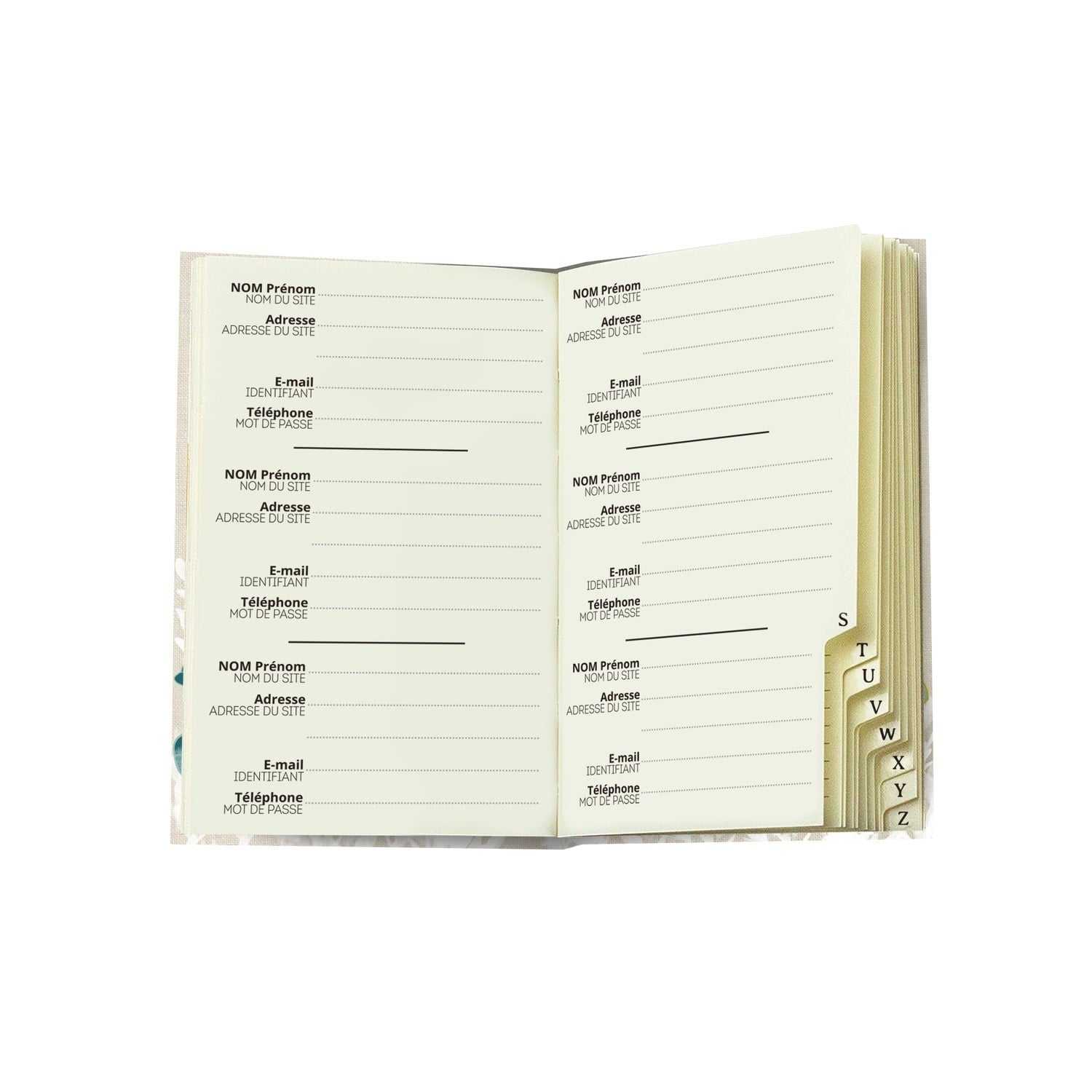 EDITIONS DU DESASTRE Kyoto - Cahier Mot De Passe - Lotus 9x14cm