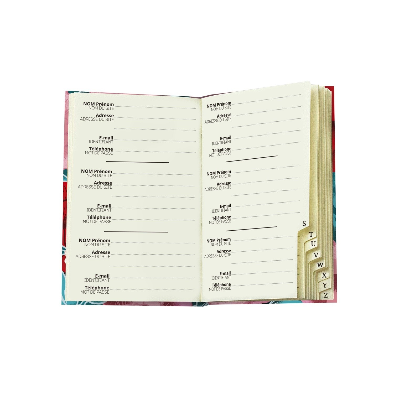 EDITIONS DU DESASTRE Kyoto - Cahier Mot De Passe - Pivoine 9x14cm
