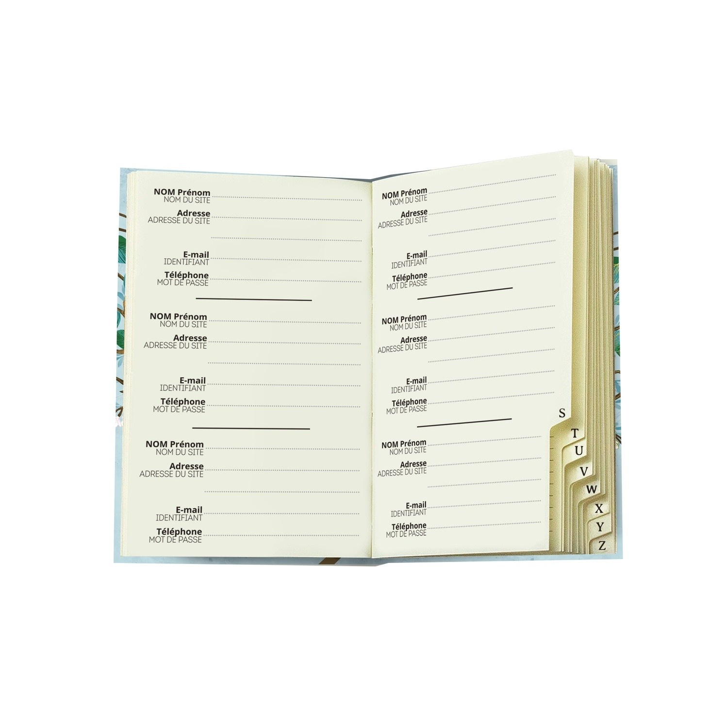 EDITIONS DU DESASTRE Kyoto - Cahier Mot De Passe - Mésange 9x14cm