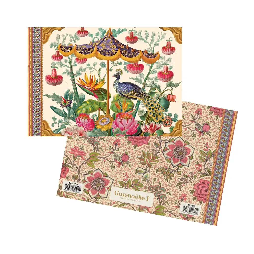 Cahier Illustré 48 Pages 21x15cm - Jardins Exotiques