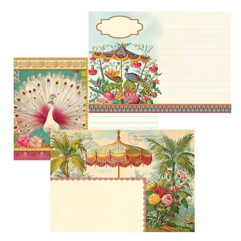 Cahier Illustré 48 Pages 21x15cm - Jardins Exotiques