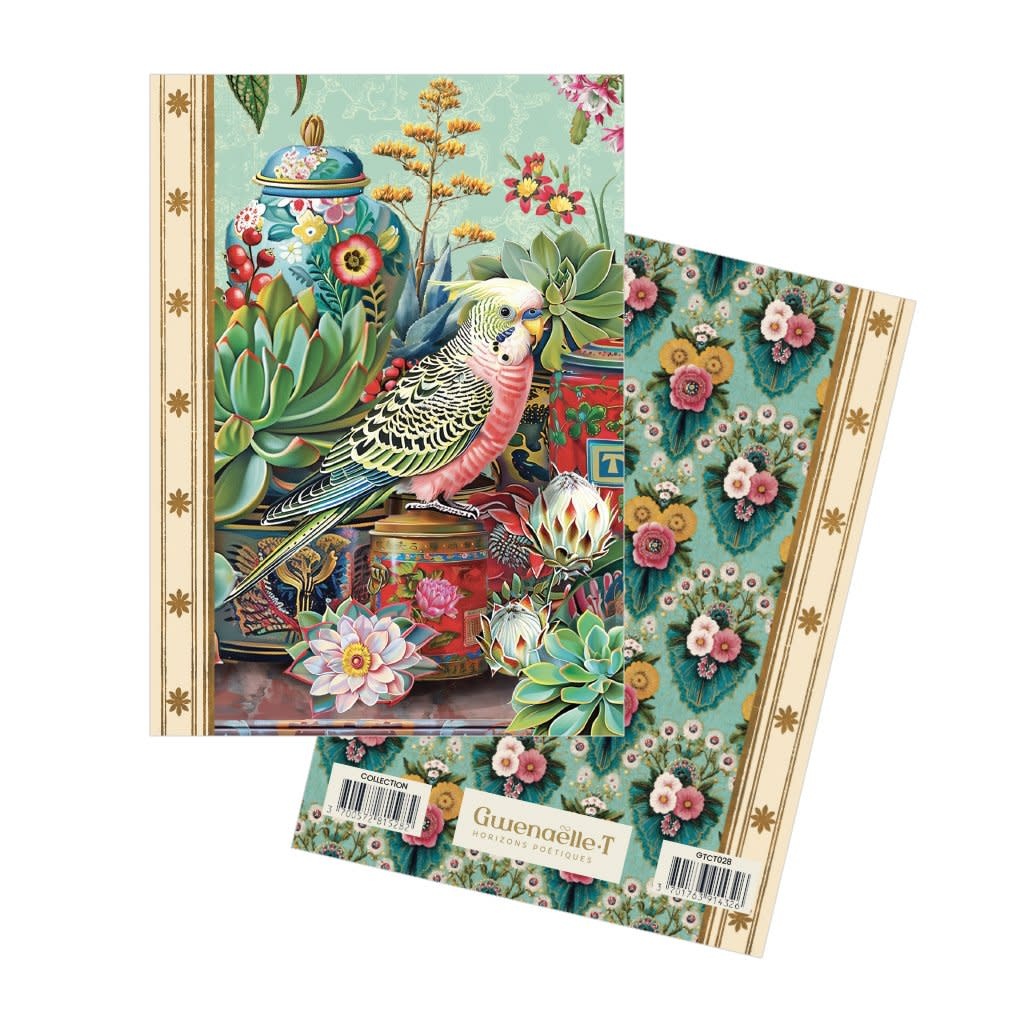 Carnet De Note 48 Pages 10.5 X 15 Cm - Perruche Boite A Thé