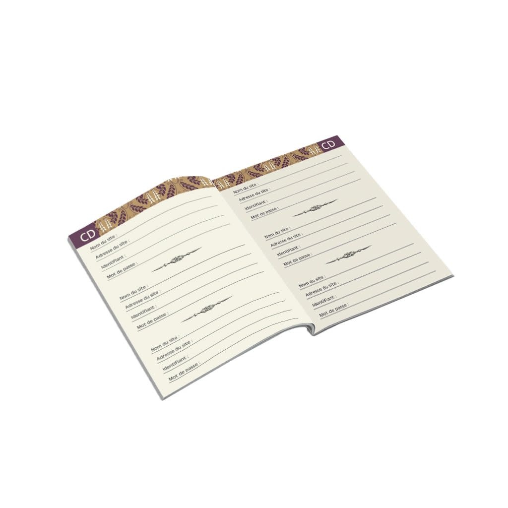 Carnet Mot De Passe 48 Pages 10 X 15 Cm - Perruche Boite A The