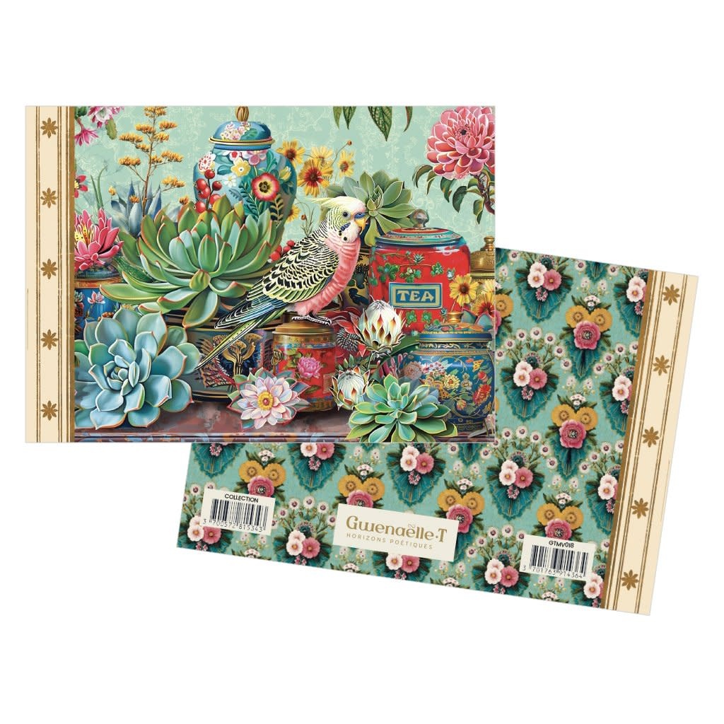 Mini Cahier Illustre 48 Pages 15 X 10 Cm - Perruche Boite A The