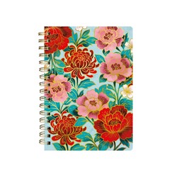 EDITIONS DU DESASTRE Kyoto - Carnet À Spirales - Pivoine 16x21cm 192p lignées