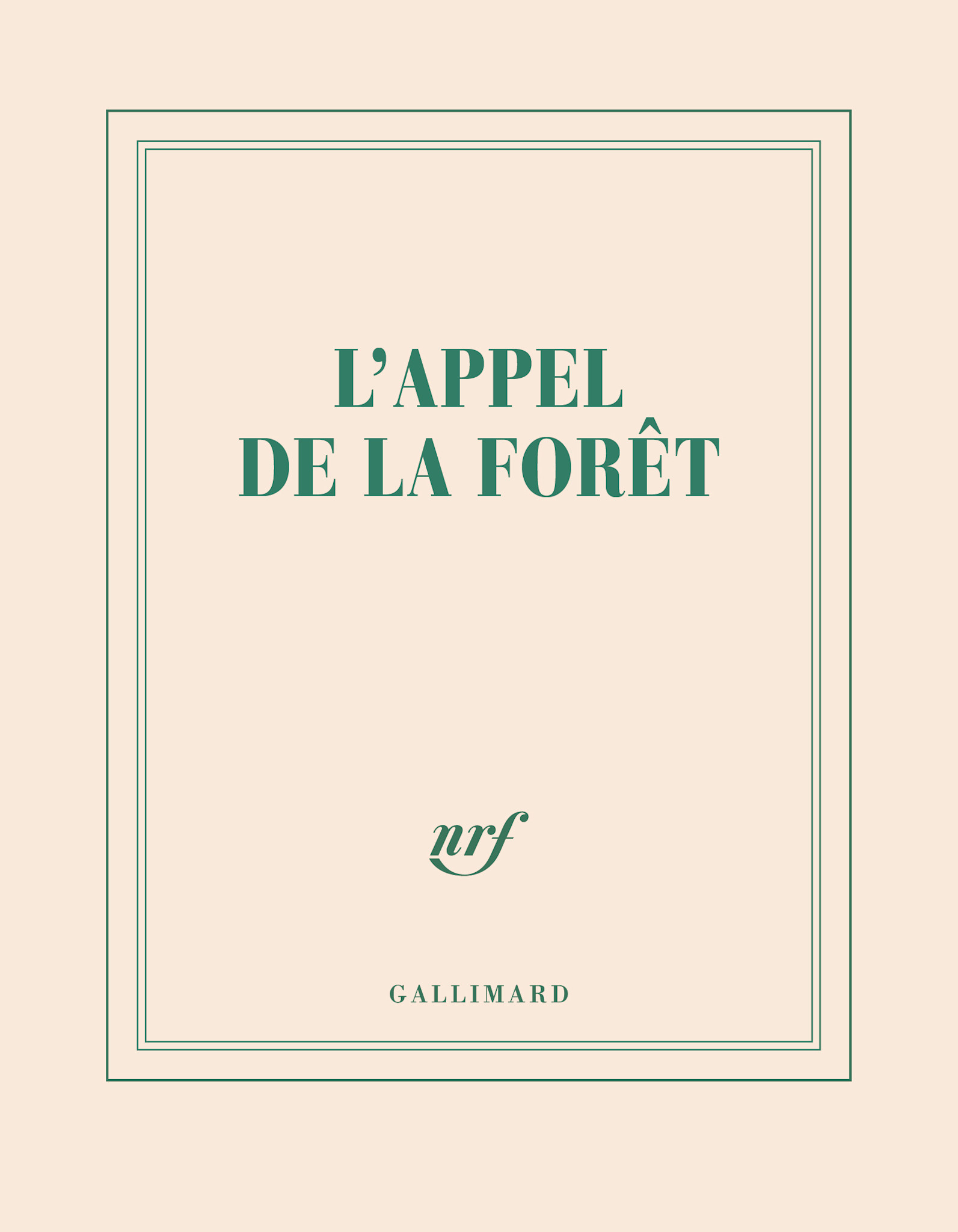 GALLIMARD Carnet Couleur Appel Forêt