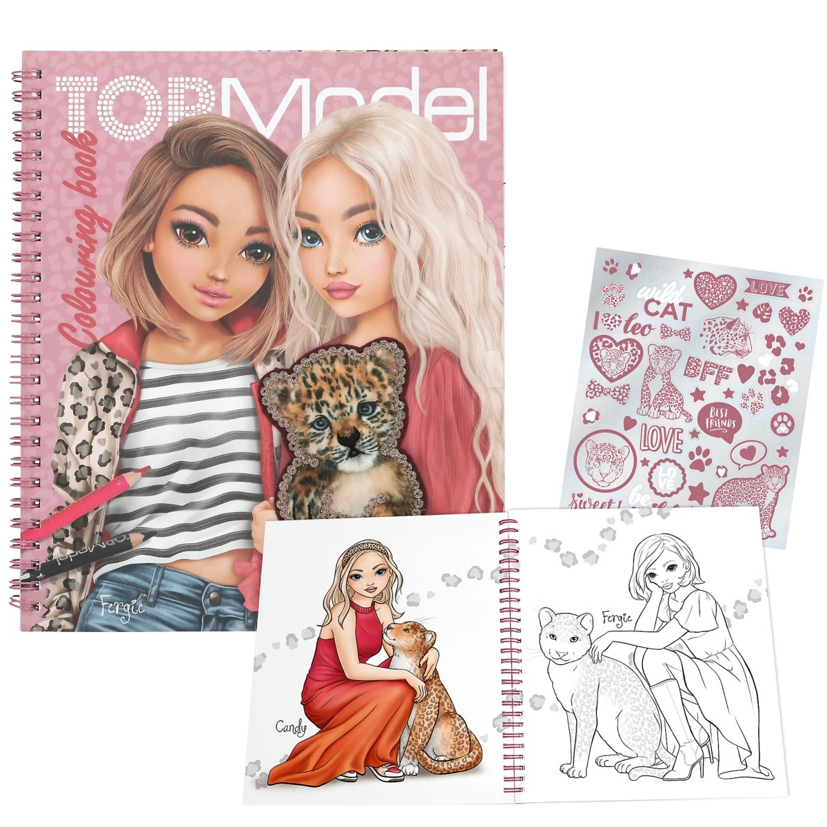 TOP MODEL Livre de coloriage LEOHEART 20,5x24cm 40p