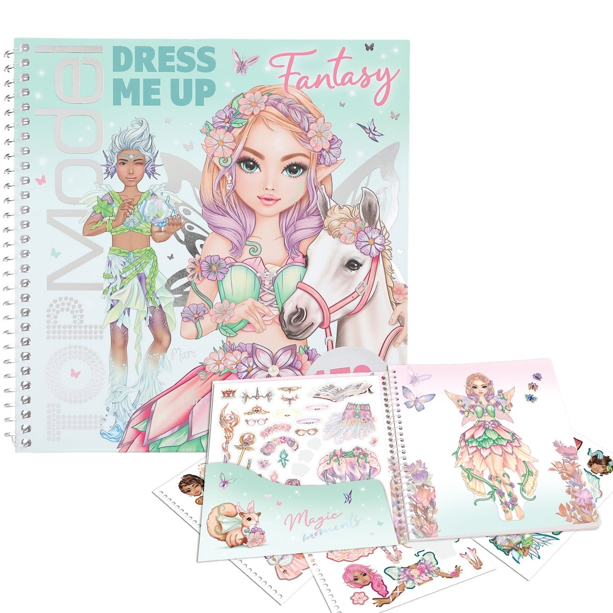 TOP MODEL Dress Me Up Album Autocollants Fantasy 17,5x18cm 24p