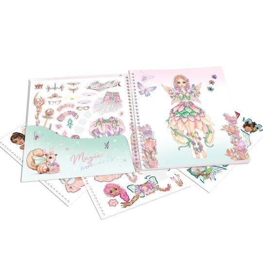 TOP MODEL Dress Me Up Album Autocollants Fantasy 17,5x18cm 24p