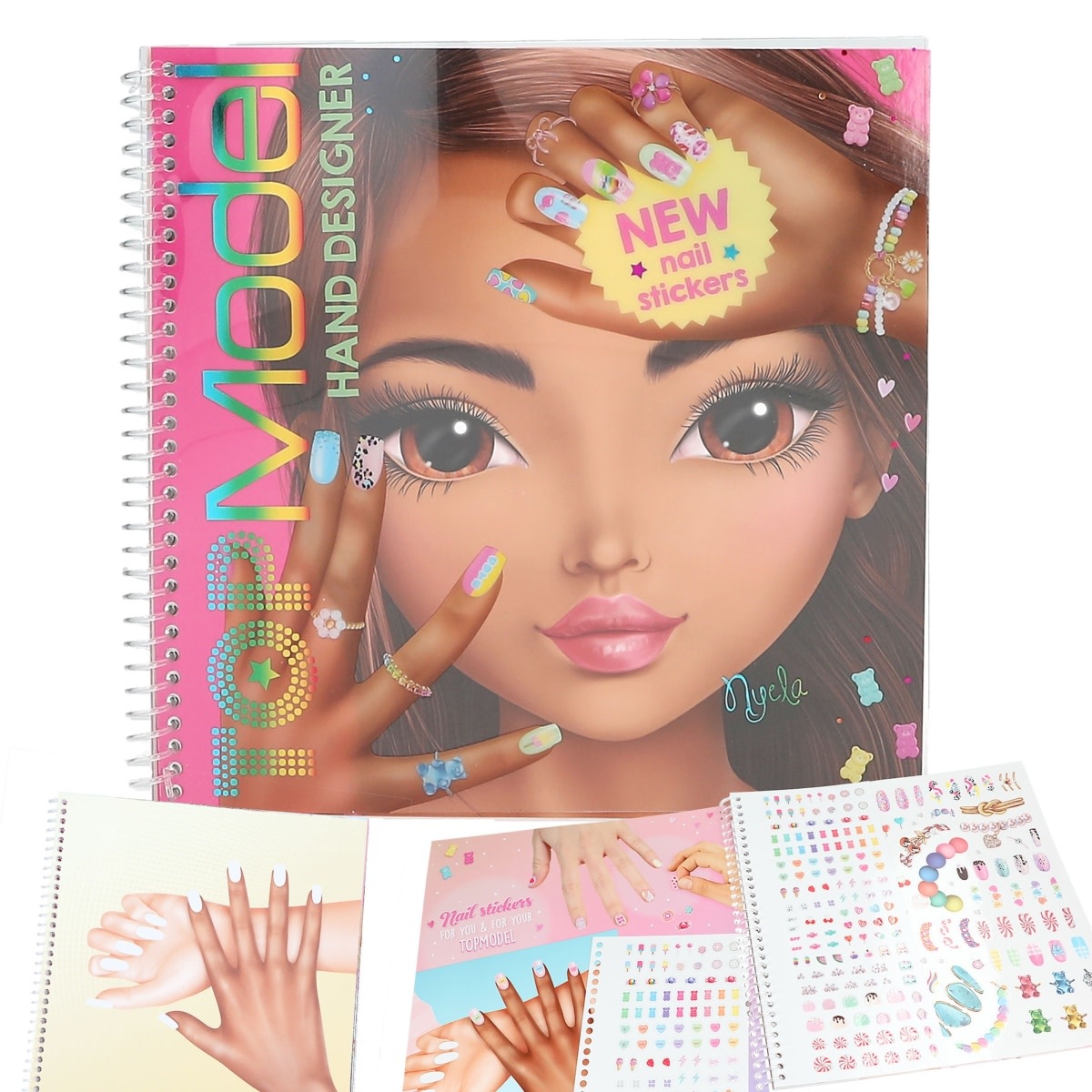 TOP MODEL Album À Colorier Create Your Hand-Design 22x21cm 46p