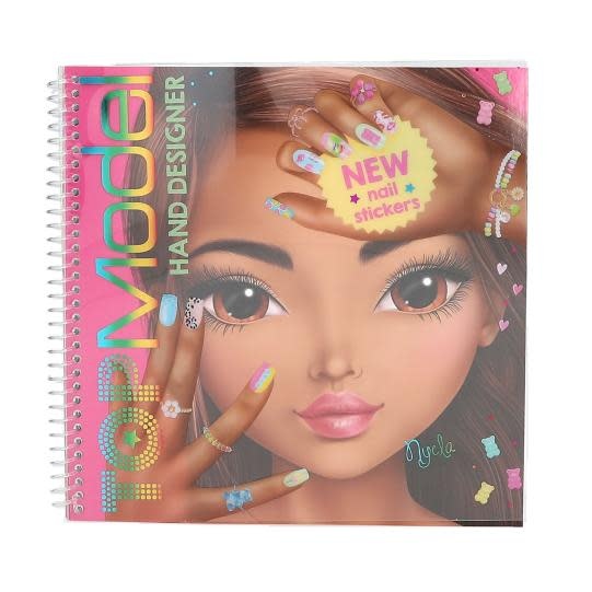 TOP MODEL Album À Colorier Create Your Hand-Design 22x21cm 46p