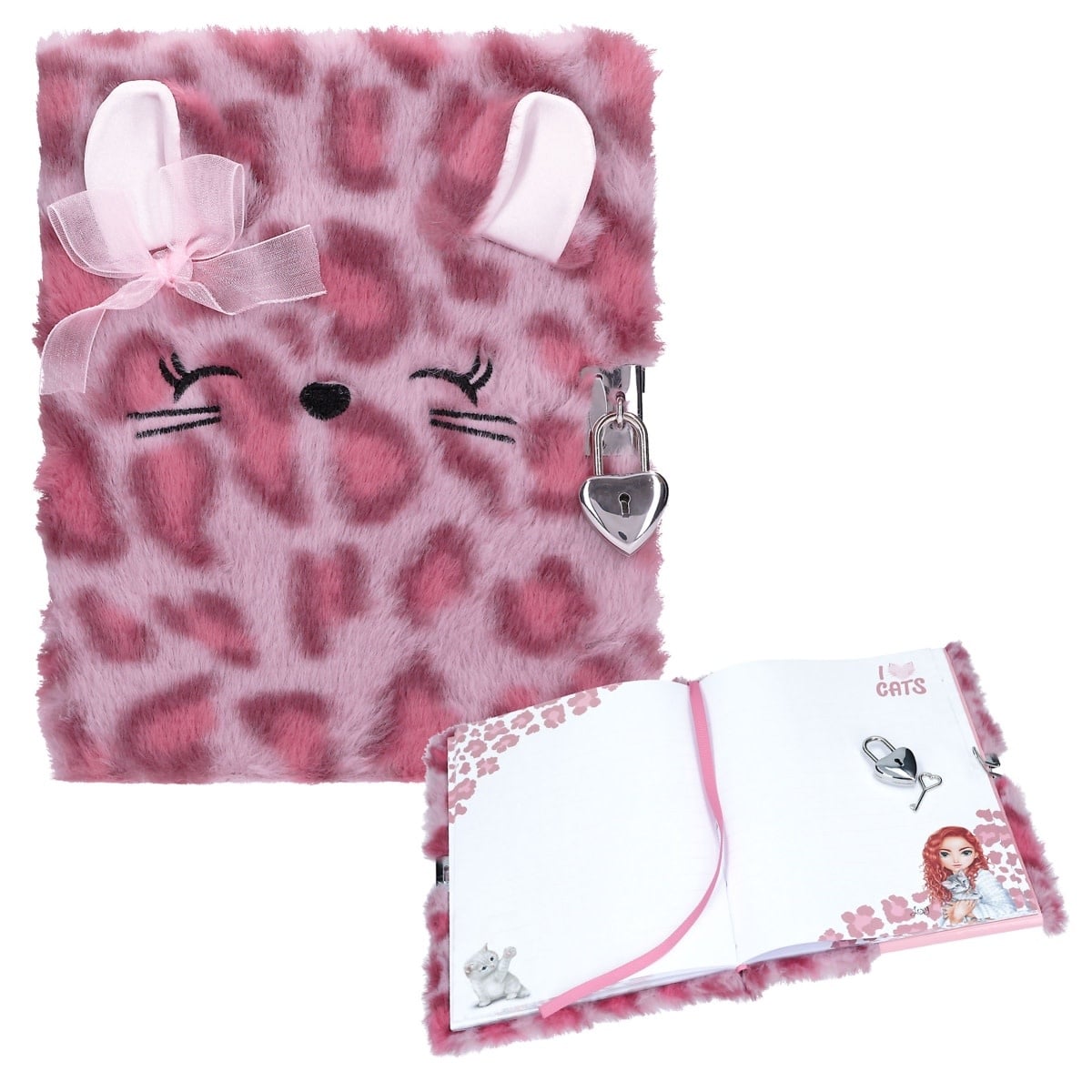 TOP MODEL Journal Intime Cosy Cat, Rose 17x19,5cm 96p