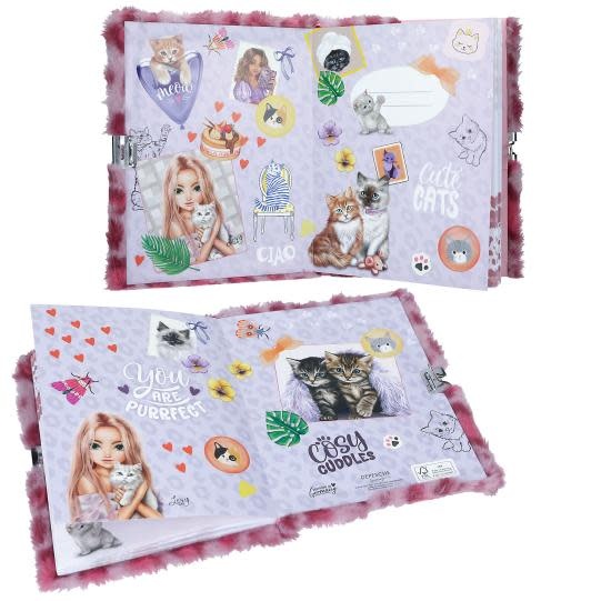 TOP MODEL Journal Intime Cosy Cat, Rose 17x19,5cm 96p