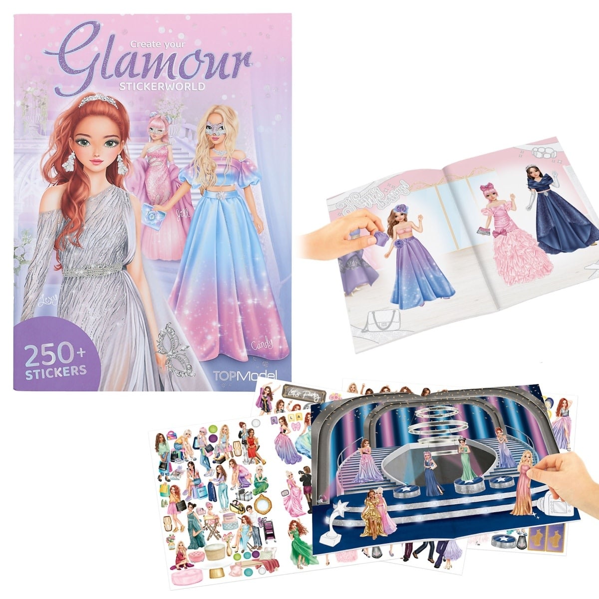TOP MODEL Glamour Stickerworld 22x30cm 24p