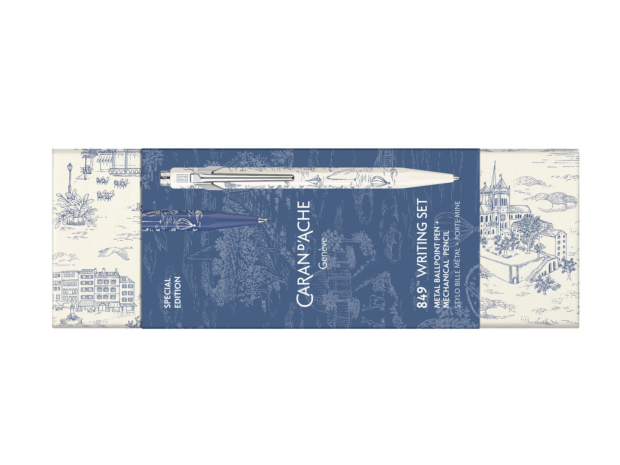 CARAN D'ACHE Set 849 Stylo Bille + Porte-Mine 0,5Mm Noël 2026