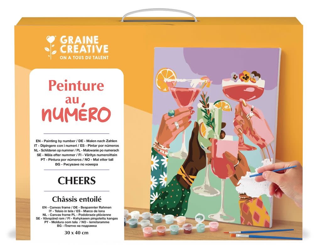 GRAINE CREATIVE Peinture Au Numéro 30X40 Cm - Cheers