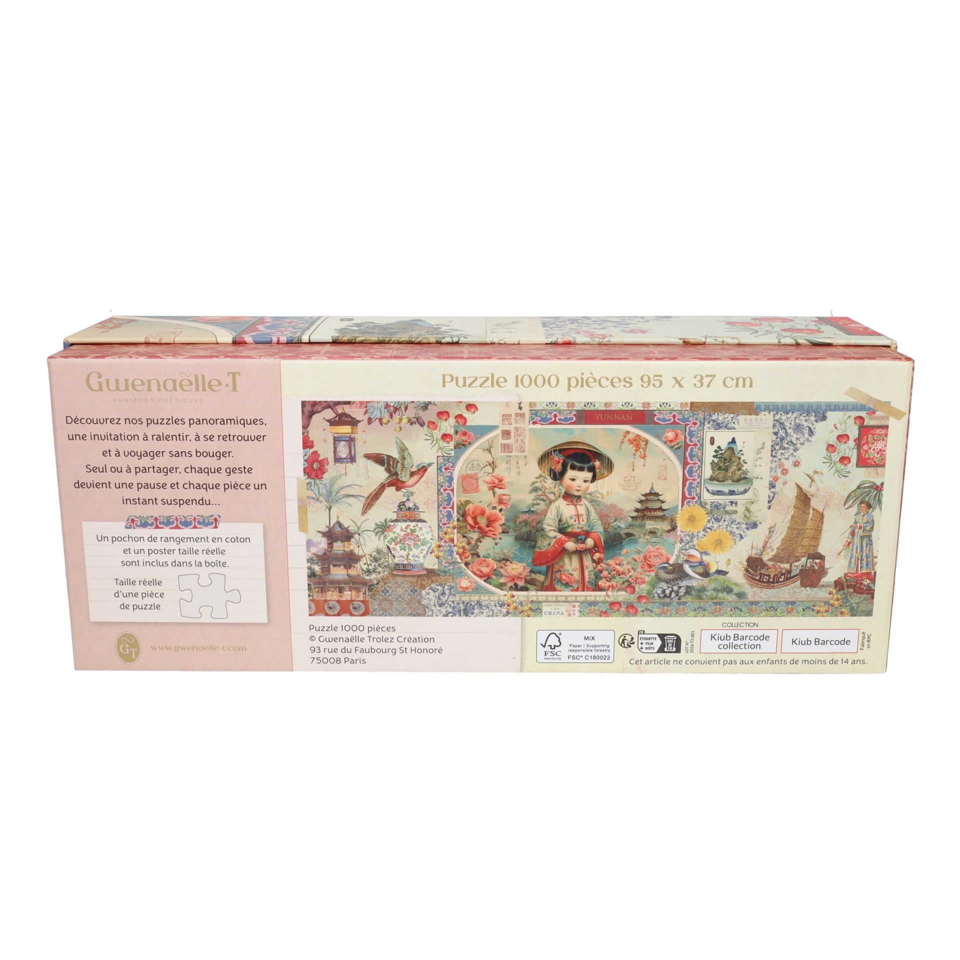 Puzzle Pano 1000 Pcs 95 X 37 Cm + Pochon - Chine