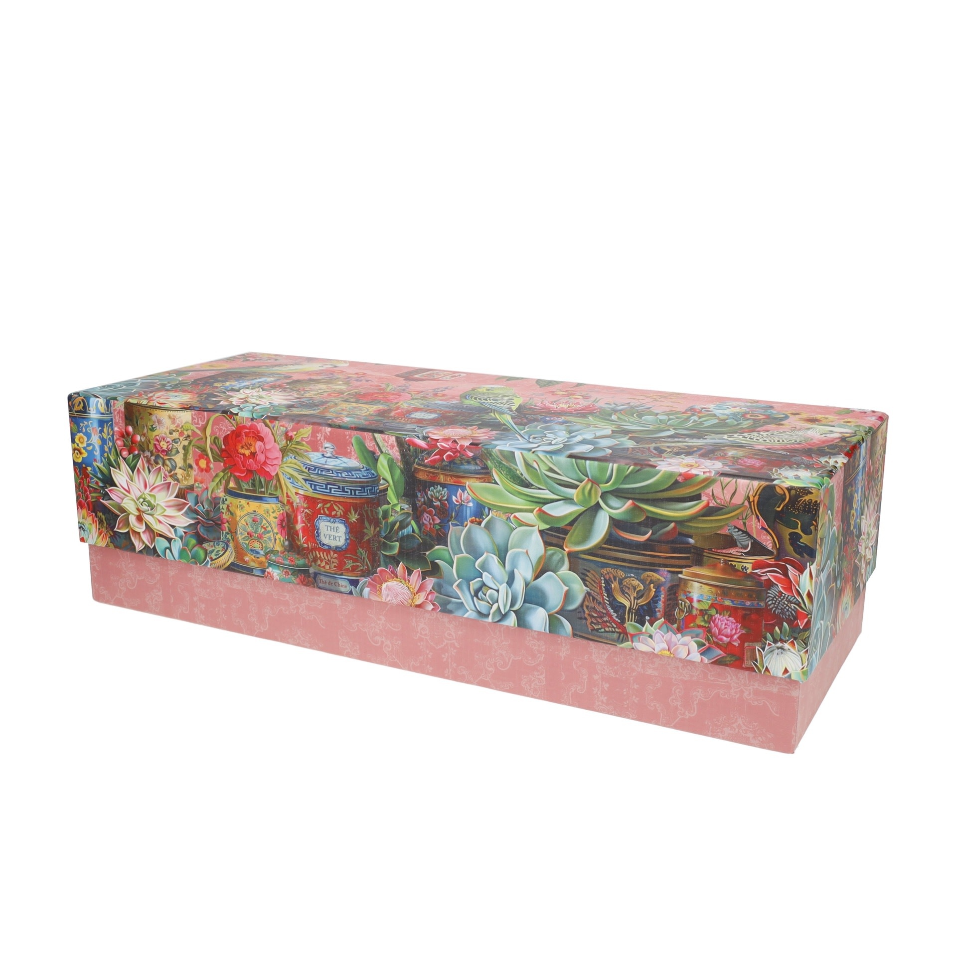 Puzzle Pano 1000 Pcs 95 X 37 Cm + Pochon - Perruche Boite A Thé