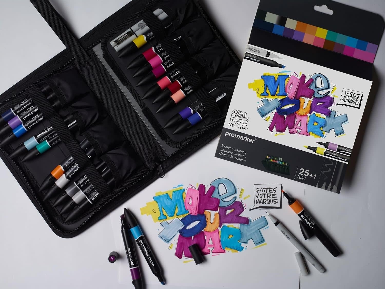 WINSOR & NEWTON Promarker Mixed Set Modern Lettering Wallet