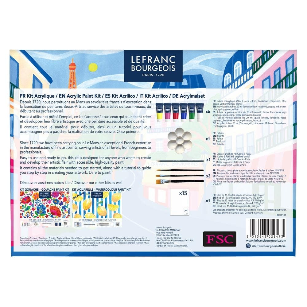 LEFRANC BOURGEOIS Kit Acryl Paris Mon Amour